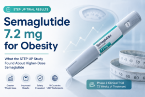 STEP UP trial results showing semaglutide 7.2 mg for obesity in a Phase 3 clinical trial