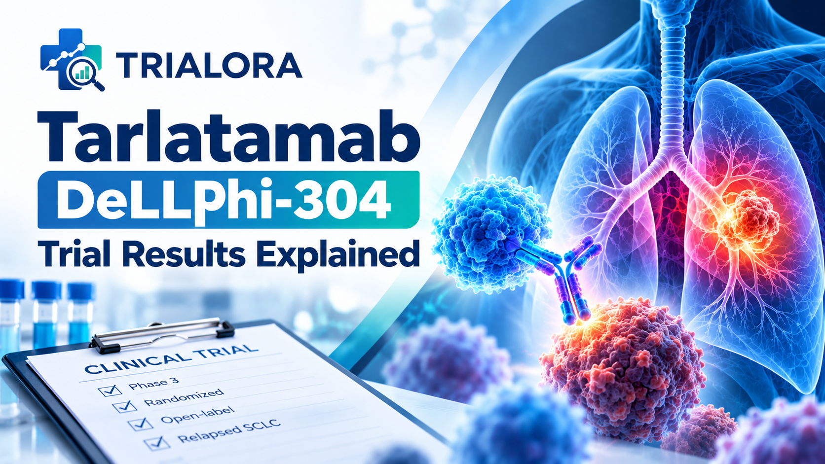 Tarlatamab DeLLphi-304 clinical trial for relapsed small cell lung cancer